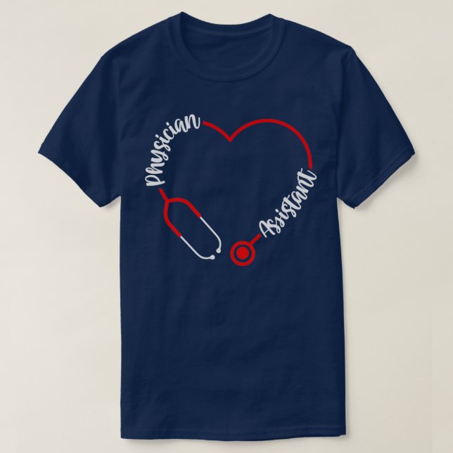 Camiseta Assistente Médico de Estudante de Pós-Graduação na (Frente do Design)