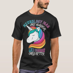 Camiseta Assistente Médico de Neurologia como Unicórnios