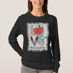 Camiseta Assistente médico estetoscópico Enfermeira Bunny E