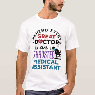 Camiseta Assistente Médico Exaustão Apreciação Engraçada