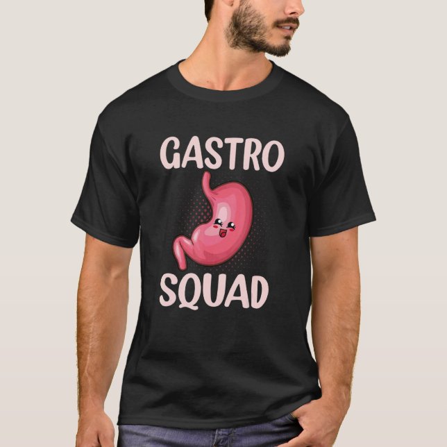 Camiseta Assistente Médico Gastroenterologia Gastro-Esquadr (Frente)