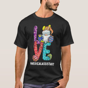 Camiseta Assistente Médico Gnome Bunny Páscoa Day Happy Eas