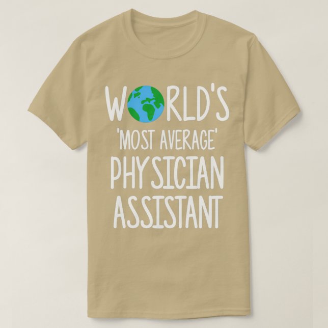 Camiseta Assistente Médico Mais Médio do Worldx27s (Frente do Design)