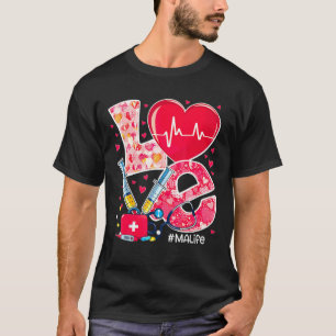 Camiseta Assistente médico para Namorados de amor do esteto