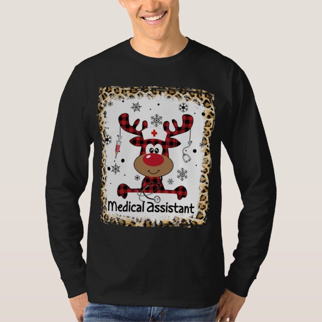 Camiseta Assistente Médico Sangrento de Natal (Frente)