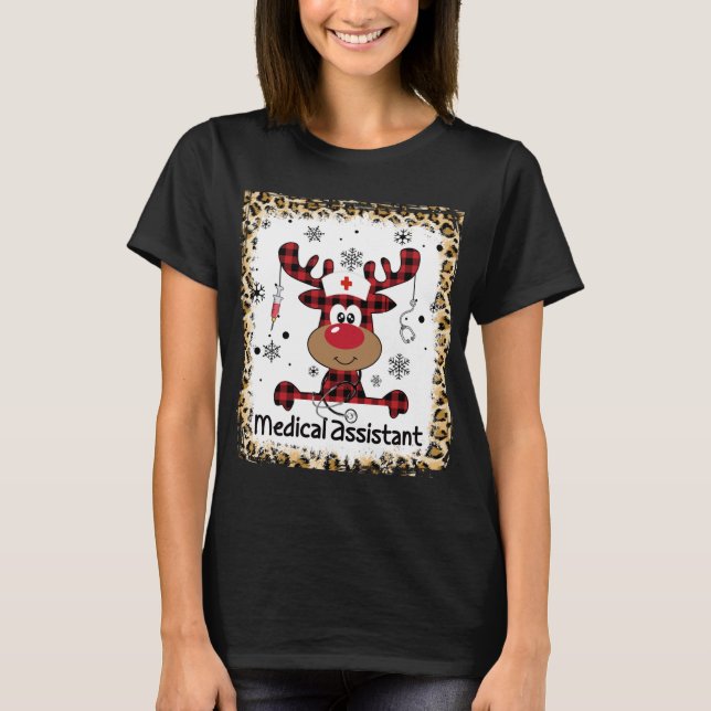 Camiseta Assistente Médico Sangrento de Natal (Frente)