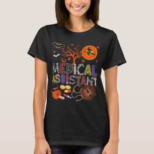 Camiseta Assistente Médico Zombie Zombie Costume Scary P