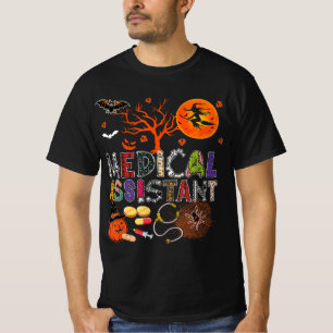 Camiseta Assistente Médico Zombie Zombie Costume Scary P