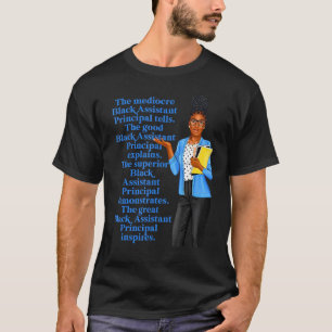 Camiseta Assistente Negro Excelente Diretor Educador