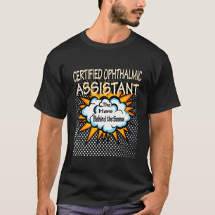 Camiseta Assistente Oftálmico Certificado - Herói Engraçado