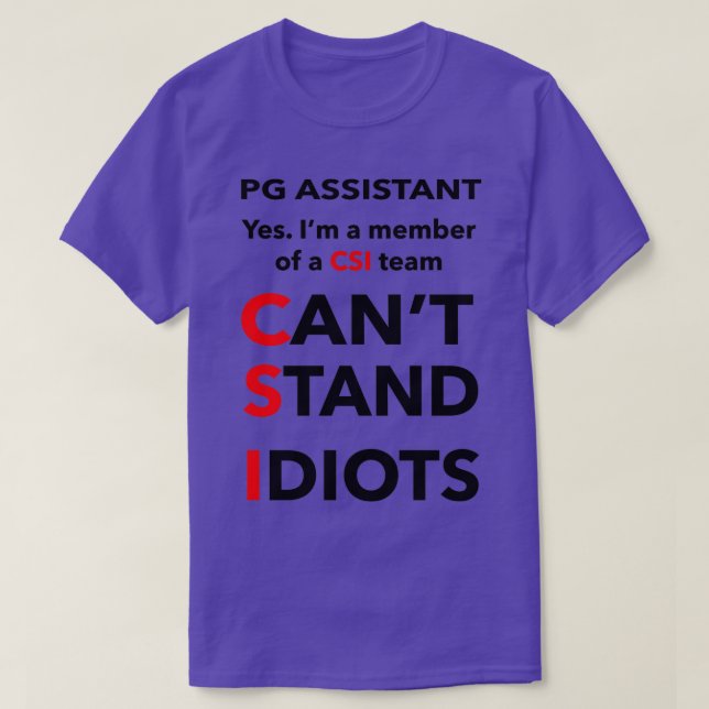 CAMISETA ASSISTENTE PG 3 (Frente do Design)