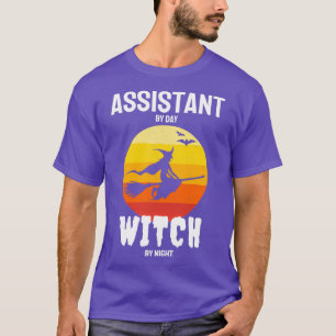 Camiseta Assistente Por Bruxa De Dia Por Cos De Halloween F