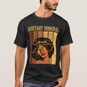 Camiseta Assistente Principal Afro-Africana Black Histo
