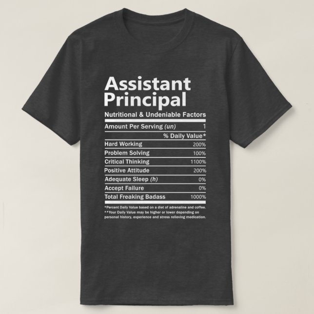Camiseta Assistente Principal De Fac Nutricional E Inegável (Frente do Design)