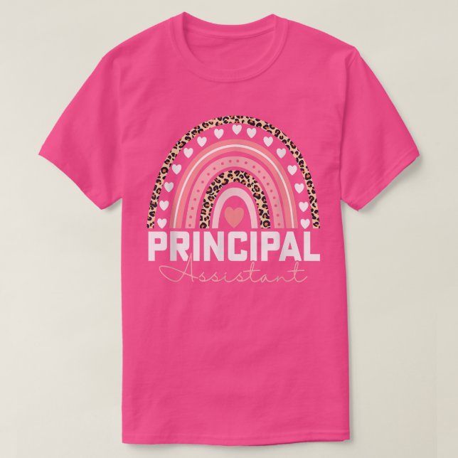 Camiseta Assistente Principal do Rainbow Funny Job (Frente do Design)