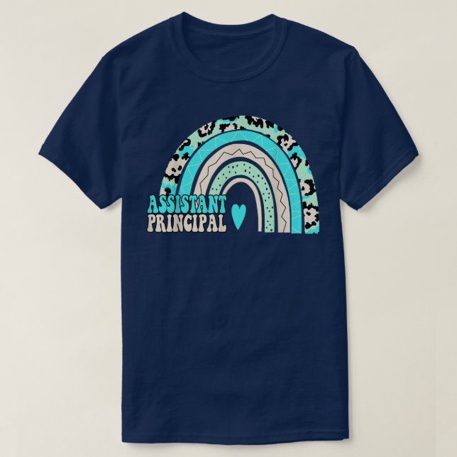 Camiseta Assistente Principal do Rainbow Funny Job (Frente do Design)