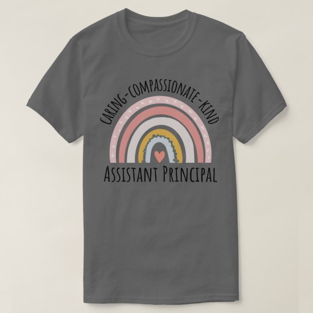 Camiseta Assistente Principal Pastel Rainbow 1 (Frente do Design)