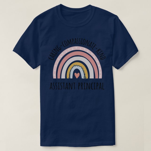 Camiseta Assistente Principal Pastel Rainbow Classic TSirt (Frente do Design)