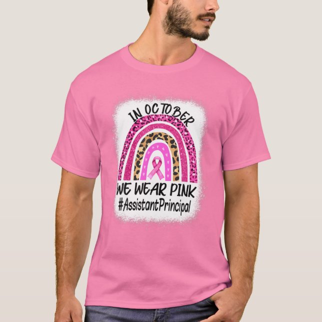 Camiseta Assistente Principal Rainbow Women Break Cancer Aw (Frente)