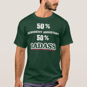 Camiseta Assistente Residente Funny Badass