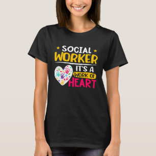Camiseta Assistente Social  É Um Trabalho De Coração  1