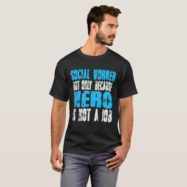 Camiseta Assistente social herói (Frente Completa)