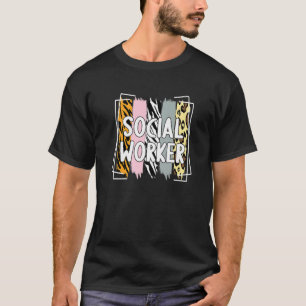 Camiseta Assistente Social Trabalho Social Vida Colega Home