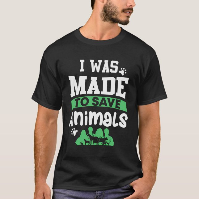 Camiseta Assistente técnico do veterinário Gift Vet (Frente)