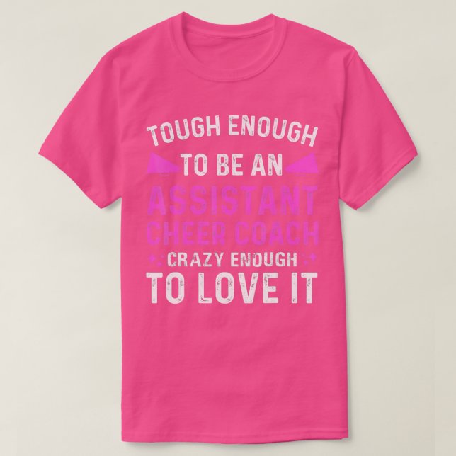 Camiseta Assistente treinador Cheerhead Cheerleader App (Frente do Design)