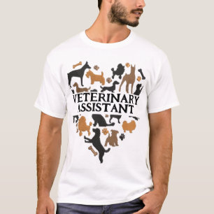 Camiseta Assistente veterinário do funcionarios clínico de 