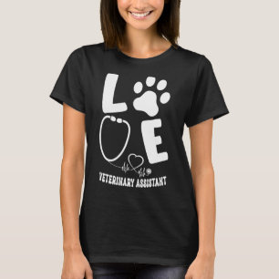 Camiseta Assistente veterinário Vet Tech estudantes Roupa 1