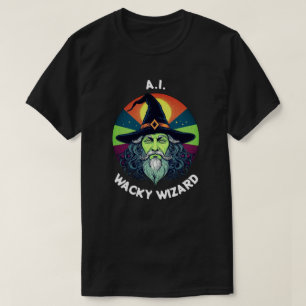 Camiseta Assistente Wacky AI. Modelo
