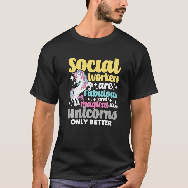 Camiseta Assistentes Sociais São Fabulosos e Mágicos  Servi (Frente)