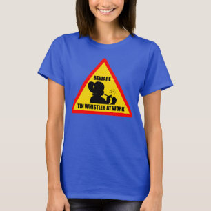 Camiseta Assobiador da lata das mulheres no t-shirt do