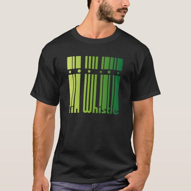 Camiseta Assobio de lata irlandês - logotipo verde (Frente)