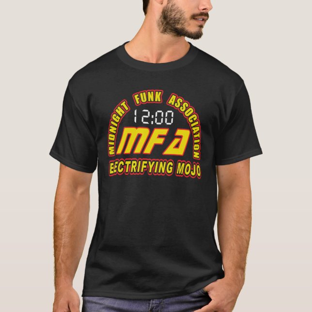 Camiseta Associação da meia-noite de electrificação do funk (Frente)