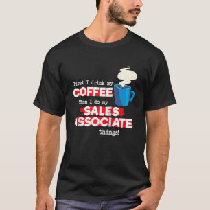 Camiseta Associação de Vendas e Apreciação do Café Dizendo