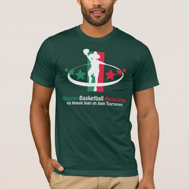 Camiseta Associação mexicana do basquetebol (Frente)