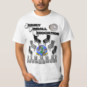 Camiseta Associação PinGolf do Pinball do jérsei