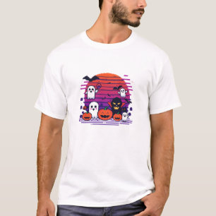 Camiseta Assombrada em Pixel – 8-bit para Hallowee