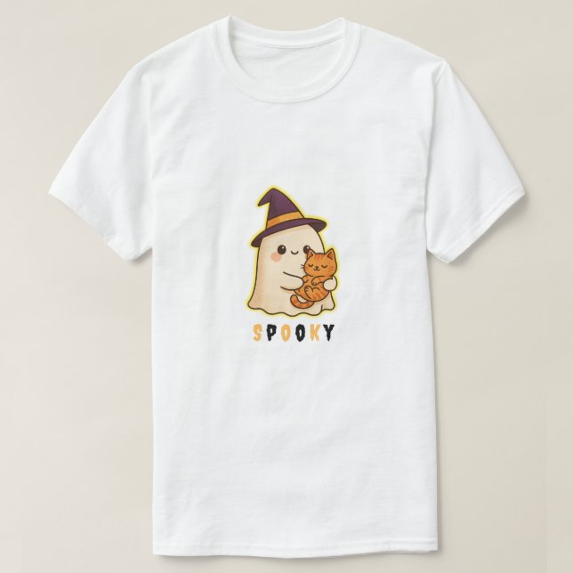 Camiseta "Assombrado" Fantasma (Frente do Design)
