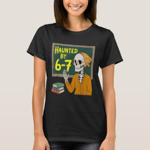 Camiseta Assombrado pelo Professor Divertido 6-7 67 Hallowe