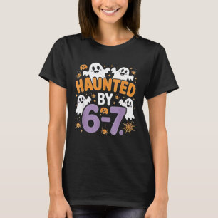 Camiseta Assombrado por 67 Estilo de Halloween Número Engra
