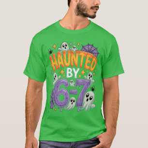 Camiseta Assombrado por 67 Fantasmas Engraçados e Abóbora F