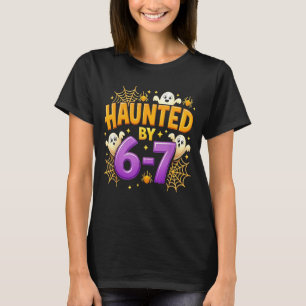 Camiseta Assombrado por 67 Piada Six Seven 67 Meme Fantasma