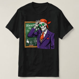 Camiseta Assombrado por 6-7 Professor Engraçado Halloween  