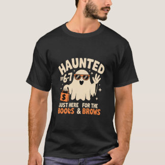 Camiseta Assombrado por um design engraçado de fantasma de