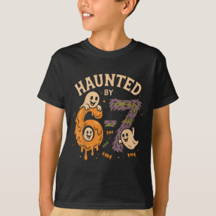 Camiseta Assombrado Six Seven 6 7 Meme 67 Mão de Esqueleto