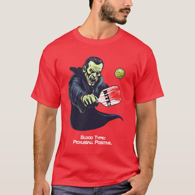 Camiseta Assombramento do Contador de Pickleball Dinkula (Frente)
