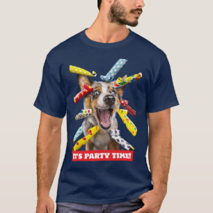 Camiseta Assopradores de Festa de Cachorro Feliz